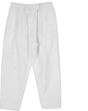 Men's Loose-Style Cotton Pants with Elastic Band