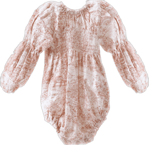 NOTHING FITS BUT Baby Yuki Dress, Long Sleeve Onesies Bodysuits, Jumpsuit One-Piece Cotton Linen Baby Dress Casual Outfit 3-6 Months Baby Pink