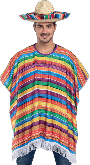 JOYIN Colorful Theme Poncho Costume