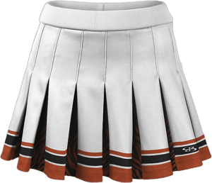 Women's Sublimated Pleated Cheer Partial Skirt