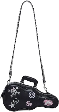 Current Mood Amped Up Mini Guitar Crossbody Bag - BLACK / ONE SIZE