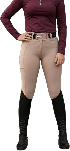 Free Ride Equestrian Beige Lux Full Seat or Knee Patch Breeches Full Seat