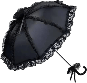 Gothic Rebel Victorian Lace Parasol Umbrella