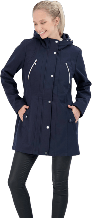 Women's Sebby Collection Hood Water-Resistant Anorak Jacket