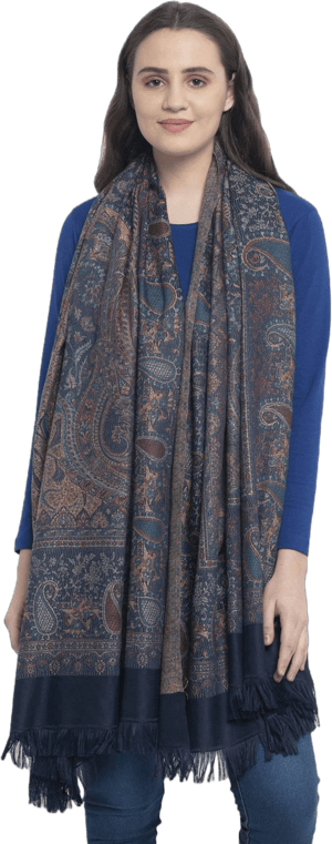 Weavers Villa Women's Pashmina Wool Blend Shawl