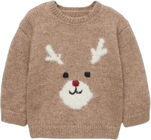 Zara Kids Reindeer Knit Sweater