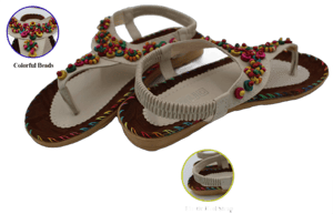 Women's Boho African Beaded Wrap Sandals