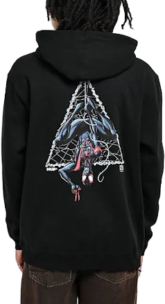 HUF x Spider-Man Universe Miles Triple Triangle Black Hoodie