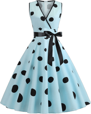 Zapaka Women's Vintage 1950s Retro Swing Dress