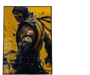 Scorpion Mortal Kombat Posters | Game Room Decor | Wall Decor | Digital Print | Witcher 3 | Birthday Gift idea | Wall Art | Digital Download