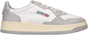 AUTRY | Medalist bicolor low sneakers | WOMEN | White/Grey | 35 | Cow |