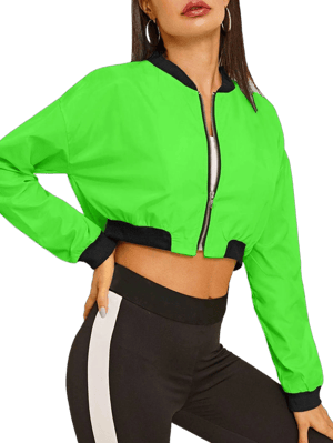 LAOARA Women's Y2K Trending Cloth Bomber Jacket