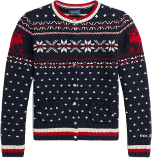 Girl's Polo Ralph Lauren Snowflake Cardigan