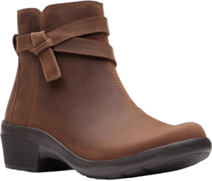 Clarks Women's Angie Spice Leather Ankle Boots