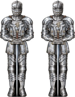 Beistle Knight Suit of Armor Photo Prop Backdrop