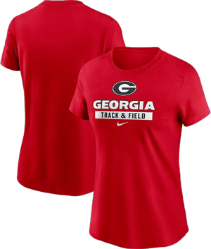 Nike Women's University of Georgia Bulldogs Track & Field T-Shirt