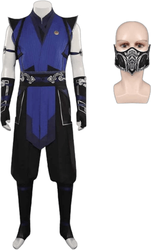 Mortal Kombat Sub-Zero Top Pants Mask