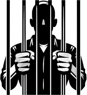 Prisoner SVG - Convict Prison Inmate Jail Criminal Silhouette Clip Art Cut File, Instant Download, Commercial Use, svg png jpg eps pdf