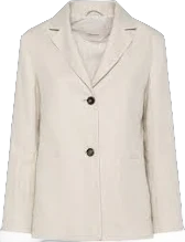 'S MAX MARA | Arrigo linen single breasted blazer | WOMEN | Light Beige | 48 | Linen |