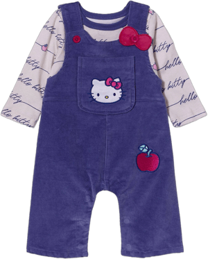 Sanrio Hello Kitty Apple Infant Shirt and Overall Set