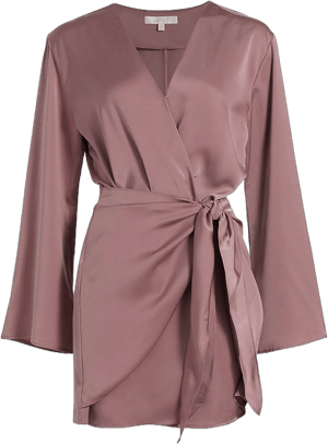 Wayf Women's Faux Wrap Mini Dress