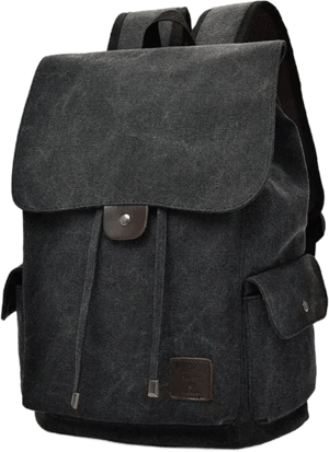 Unbranded Men Canvas Backpack Large Shoulder School Bag Rucksack Travel Camping Bag-