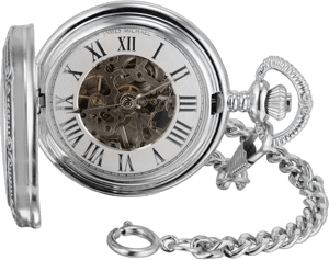 James Michael Men's Mechanical Pocket Watch