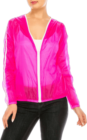 i.Fashion Women's Lightweight Packable Hooded Windbreaker Jacket