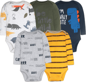 5PCS/LOT Cotton Baby Bodysuits Unisex Infant Jumpsuit Fashion Baby Boys Girls Clothes Long Sleeve Newborn Baby Clothing Set