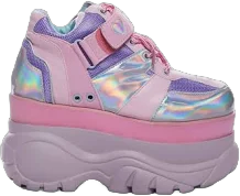 Sugar Thrillz Fairywalker Holographic Platform Sneakers