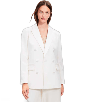 Loft Women's Satin Trim Tuxedo Blazer