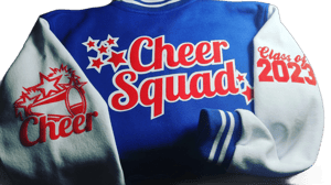 Personalized Cheerleading Varsity Jacket