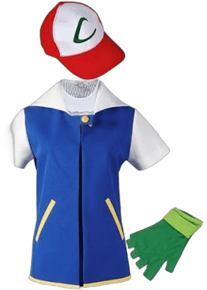 Pokemon Ash Ketchum Blue Jacket Cosplay Costume