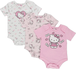 Hello Kitty Phenomenal Kat 3-Pack Bodysuits