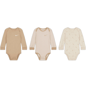 Nike Baby Long Sleeve 3-pack Bodysuits