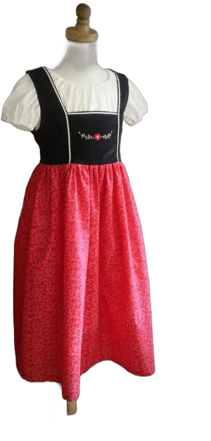 TaylorsScarletThread Hand Embroidered Oktoberfest Dirndl