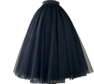 A-Line Layered Tulle Skirt