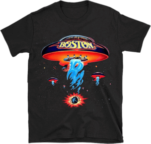 Boston Band Spaceship Rock Band T-Shirt