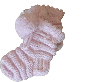 Knitted baby shoes knitted slippers pom pom shoes baby booties crochet cozy socks