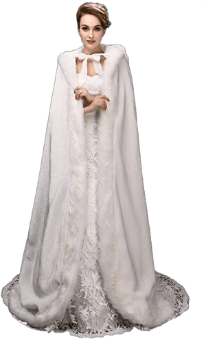 Tales of Valhalla Faux Fur Trim Cloak