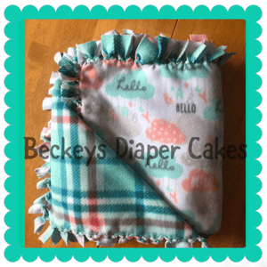 No Sew Fleece Baby Blanket, No Sew Fleece Blanket, Baby Blanket, No Sew Fleece Baby Blanket