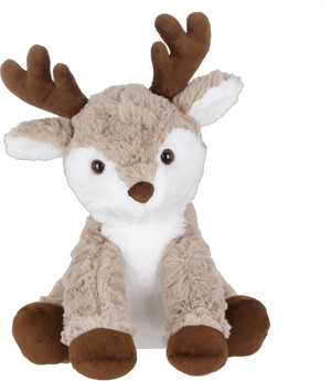 Bearington Reiny Plush Reindeer Stuffed Animal, 11.5 Inch Stuffed Reindeer Plush Toy, Christmas Stuffed Reindeer Gift for Kids