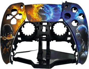 Sony Mortal Kombat Scorpion Vs Subzero Custom Replacement Shell For PS5 Controller - New Electronics