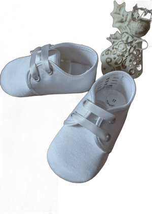 Made in Italy Boys Satin Christening Shoes