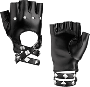 Sacina Gothic PU Leather Fingerless Gloves