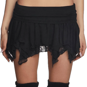 Current Mood Tales Of Fantasy Mini Skirt - BLACK / XX-Large