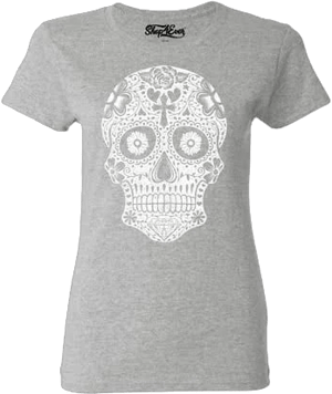 Day of the Dead Skull Graphic T-Shirt