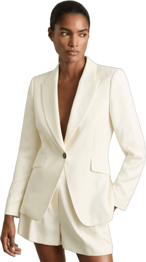 Reiss Women's Millie Single-Breasted Peak-Lapel Tailored Blazer