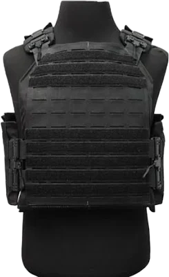 Stealth Armor Systems Velox Plate Carrier Optimized SAPI Black Large VLX-PC-LG-BLK-OP