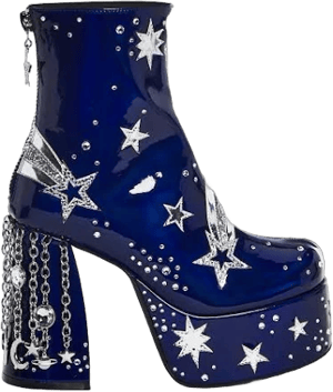 Current Mood Stardust Ascendence Platform Boots - DARK BLUE / US 11